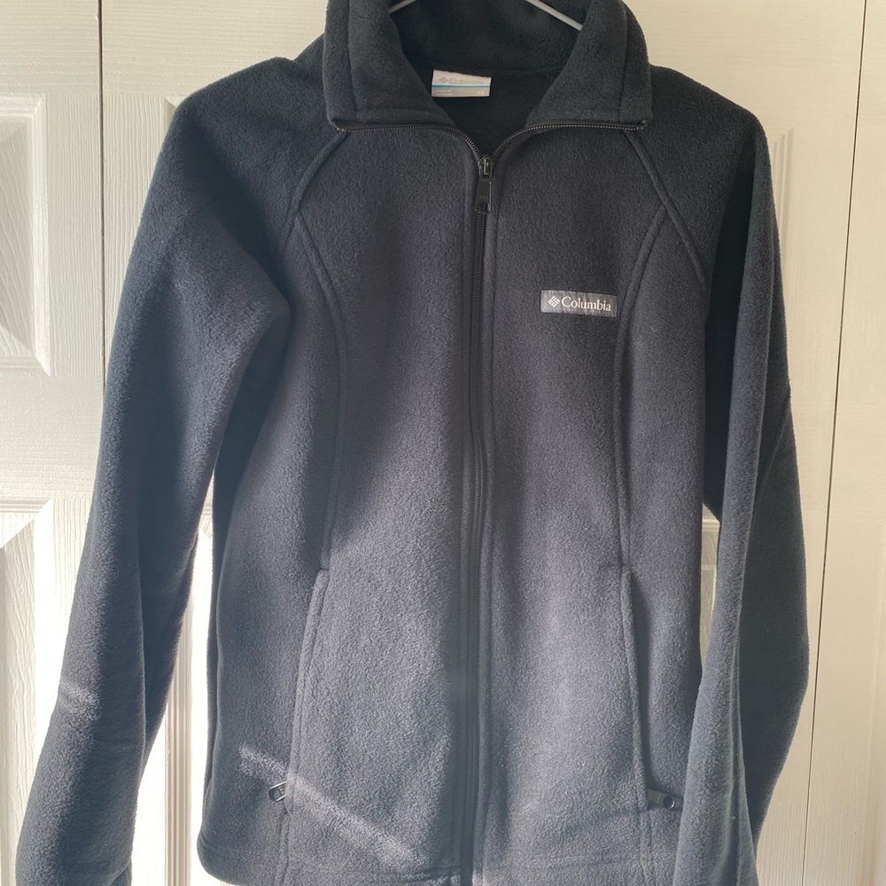 Columbia Charcoal Full-Zip Fleece Jacket